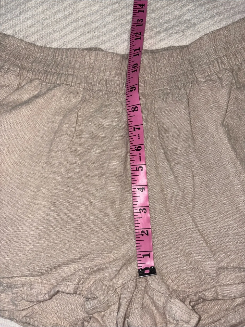 Old Navy Linen Blend High Rise Comfort Waistband Shorts with Pockets Women’s M - Picture 3 of 9